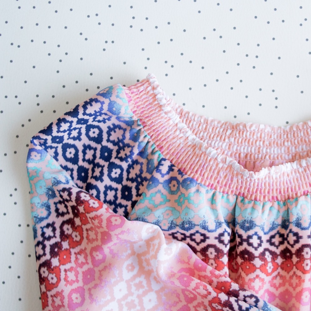 Mini Ruched Patterned Dress - Picture 3 of 4